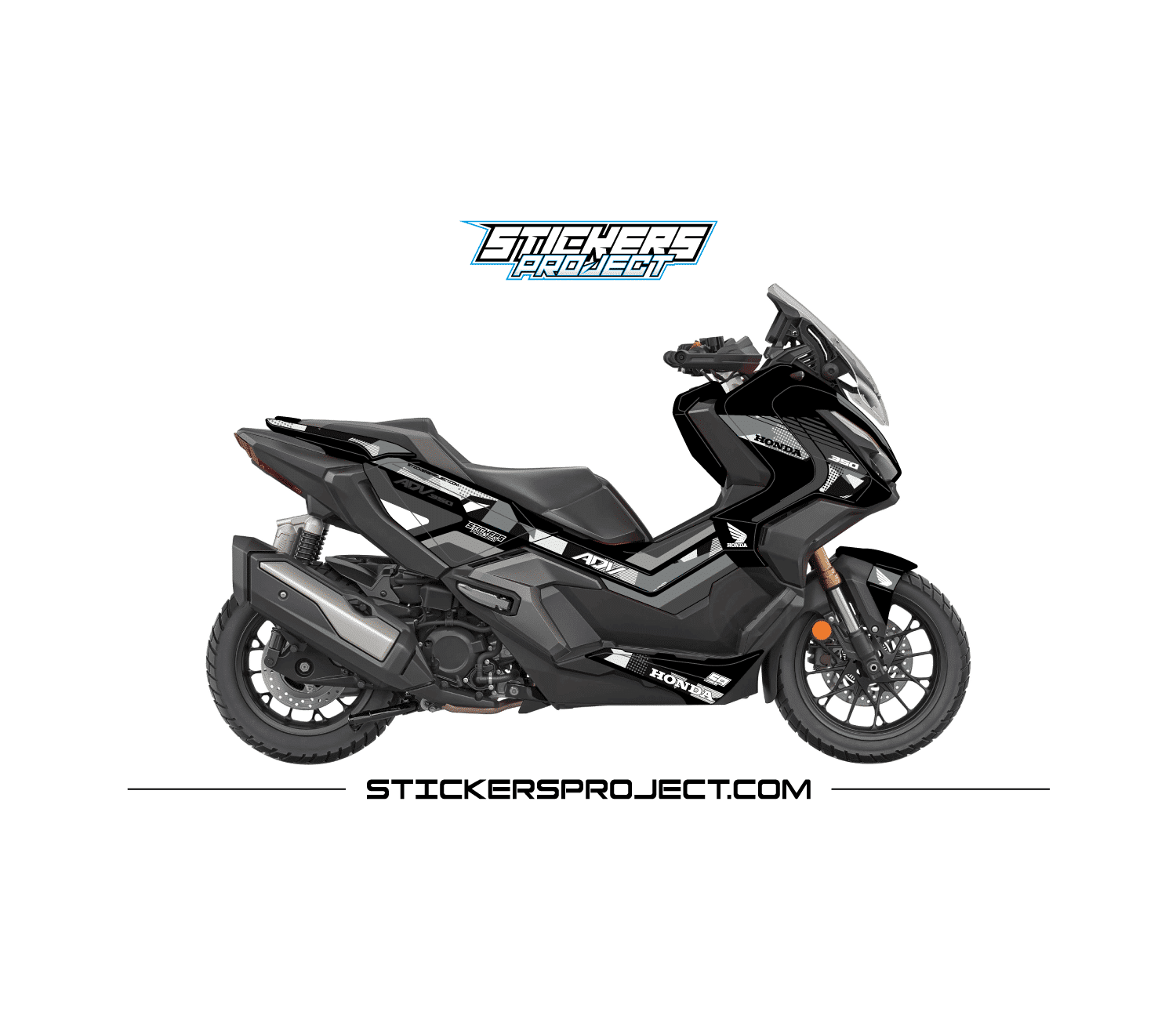 Kit déco ADV 350 2022 Gris Kit déco ADV 350 2022 Gris