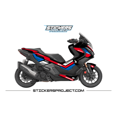Kit déco ADV 350 2022 Rouge & bleu