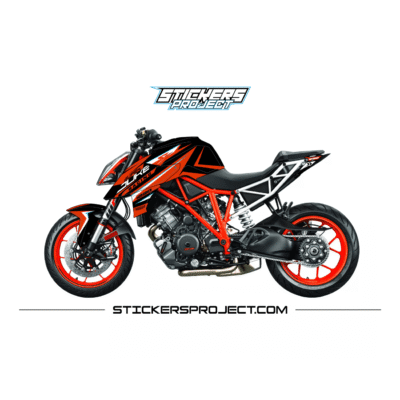 Kit déco personnalisé KTM SuperDuke 1290 (2017-2019) - Noir et Orange