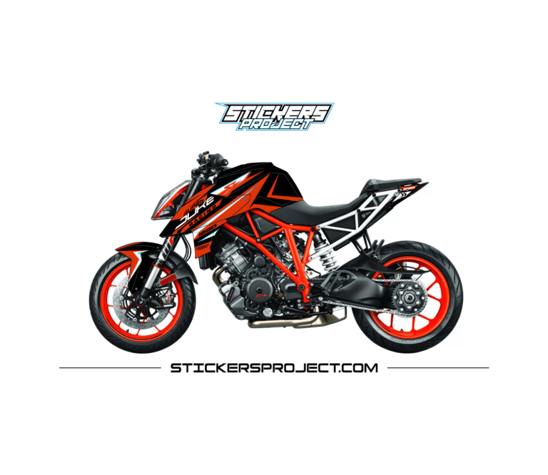 Kit déco personnalisé KTM SuperDuke 1290 (2017-2019) - Noir et Orange