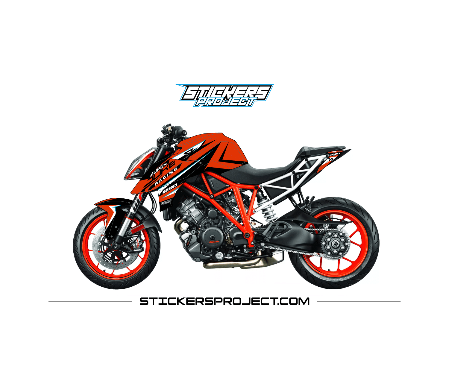 Kit déco Superduke 1290 (2017-19) - orange noir kit deco SUPERDUKE