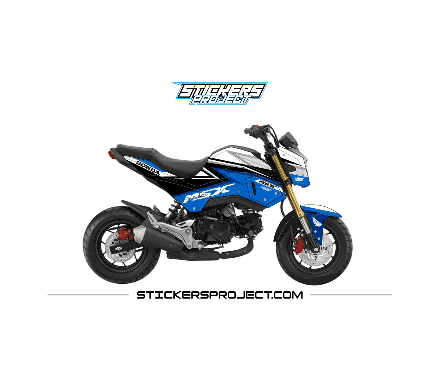 Kit déco MSX 125 (2016-2020) - bleu kit deco MSX