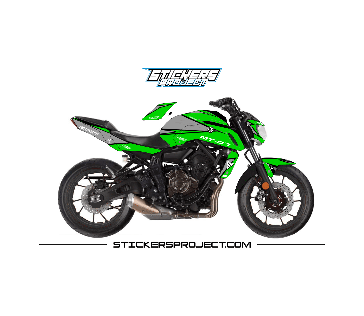 Kit déco MT07 (2018-2020) - vert kit deco mt07