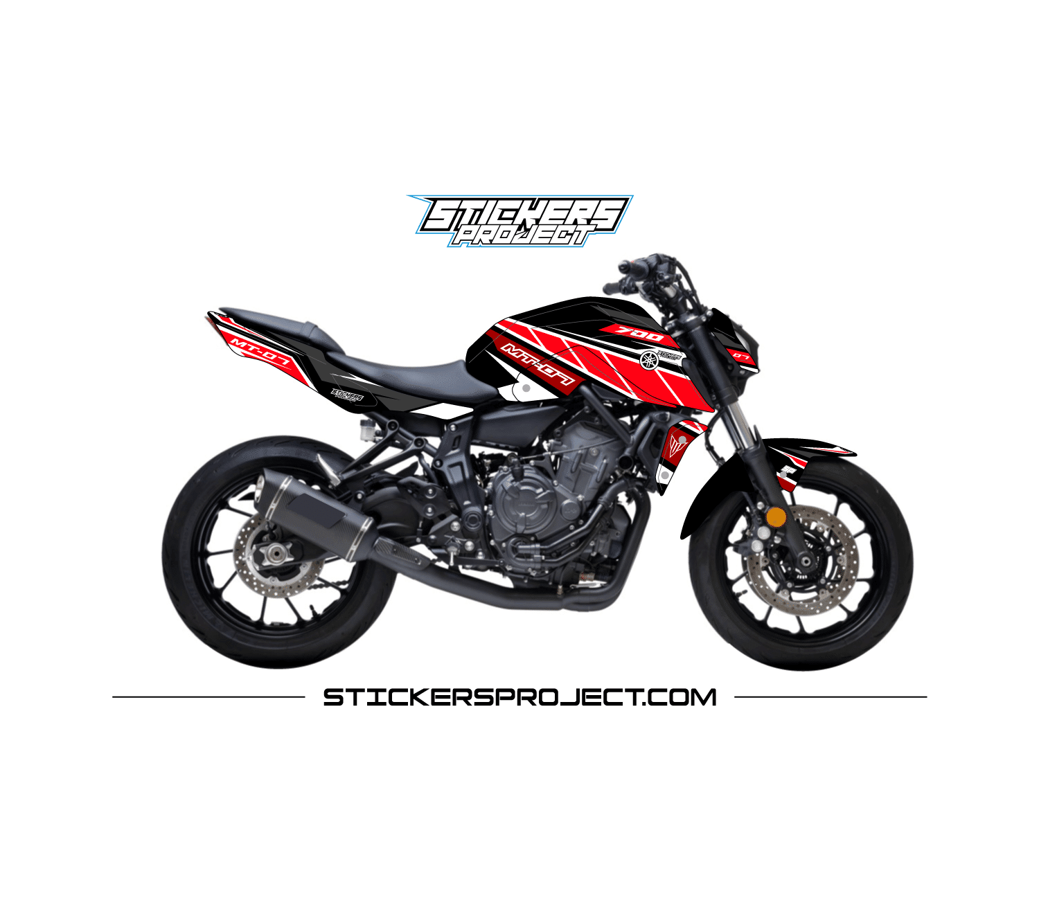 Kit déco MT07 (2021) - rouge Kit déco MT07