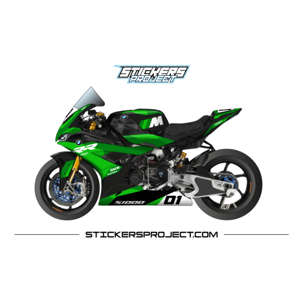 Kit déco S1000RR (2019-2022) Noir & vert