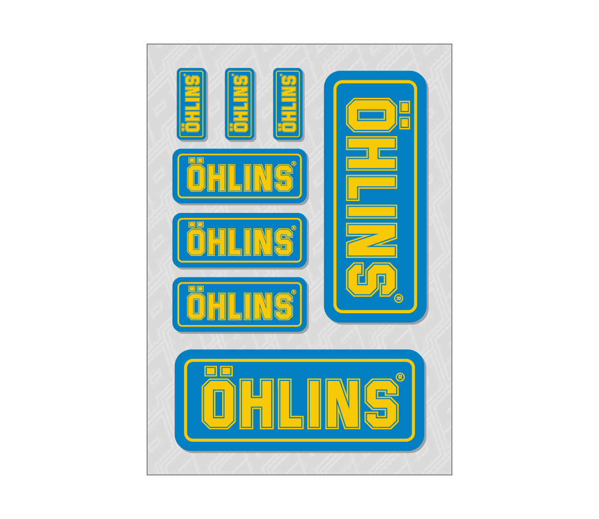Planche stickers A4 OHLINS stickers ohlins