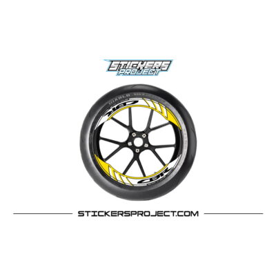 Kit déco jante CBR - Jaune, Brillante