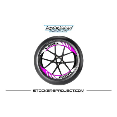 Kit graphic GSR rim - Pink, Glossy