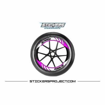 Kit graphic GSXR rim - Pink, Glossy