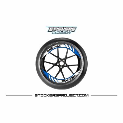 Kit graphic ZX6R rim - Blue, Glossy
