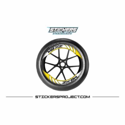 Kit graphic ZX6R rim - Yellow, Glossy