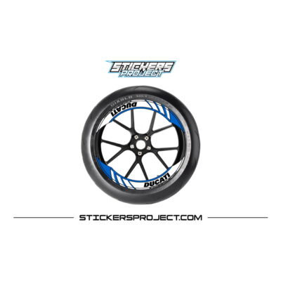 Kit graphic DUCATI rim - Blue, Glossy