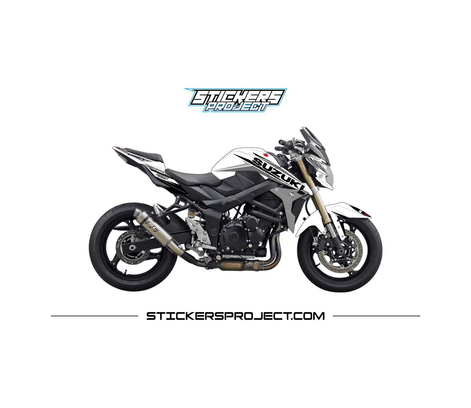Kit Déco GSR 750 (2010-2017) – blanc et gris kit deco GSR 750