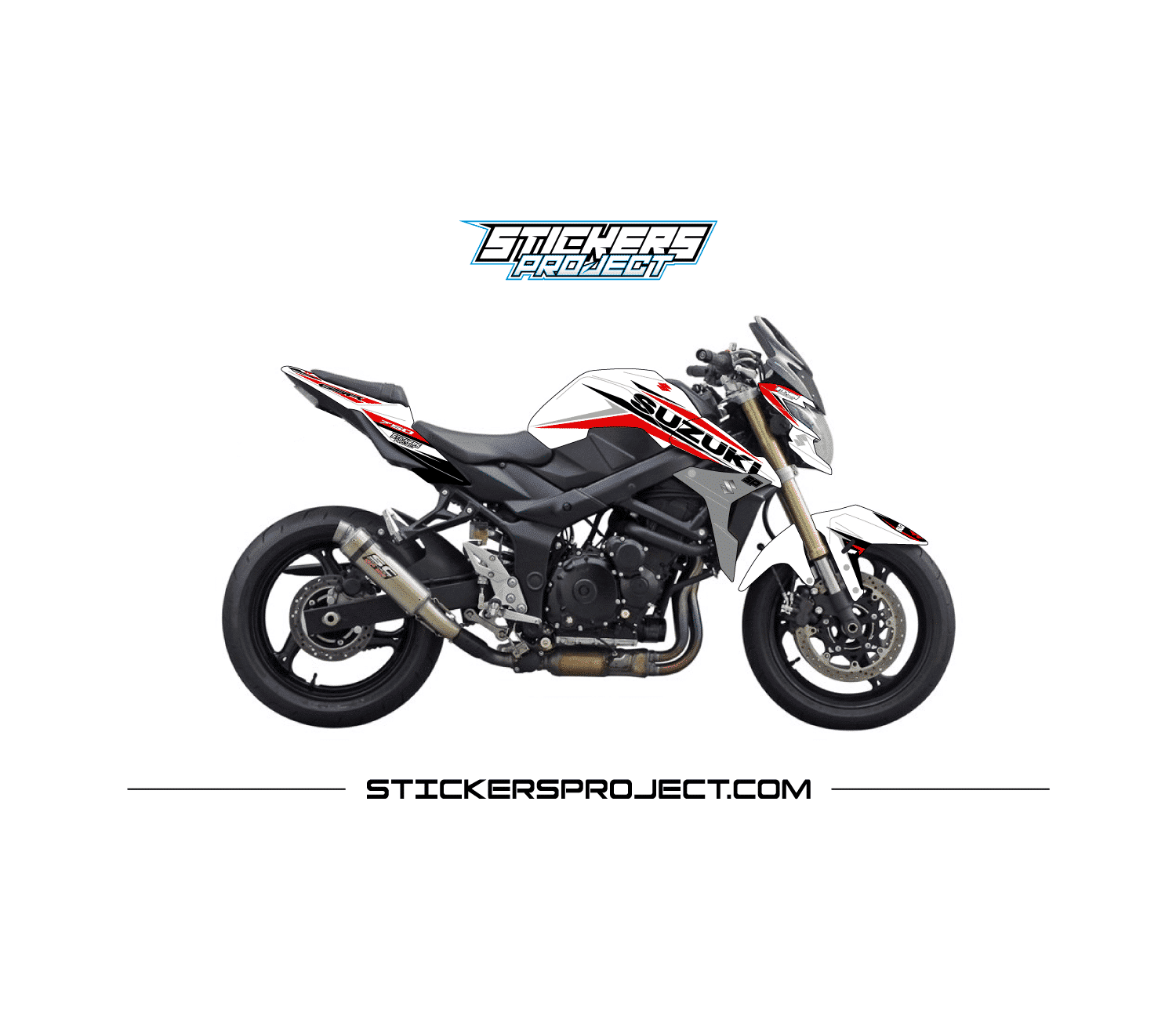 Kit Déco GSR 750 (2010-2017) – blanc et rouge kit deco GSR 750