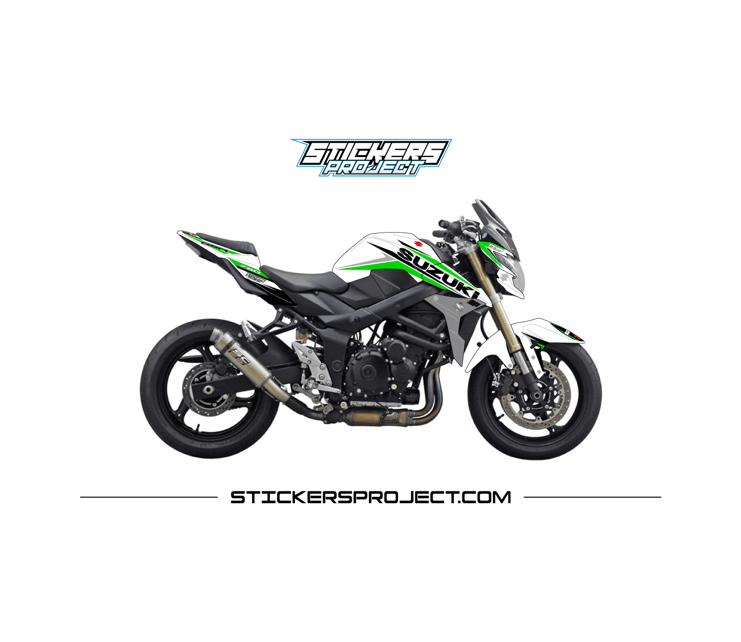 Kit Déco GSR 750 (2010-2017) – blanc et vert kit deco GSR 750