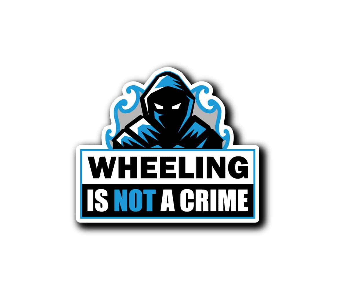 Sticker Wheeling is not a crime sticker wheeling
