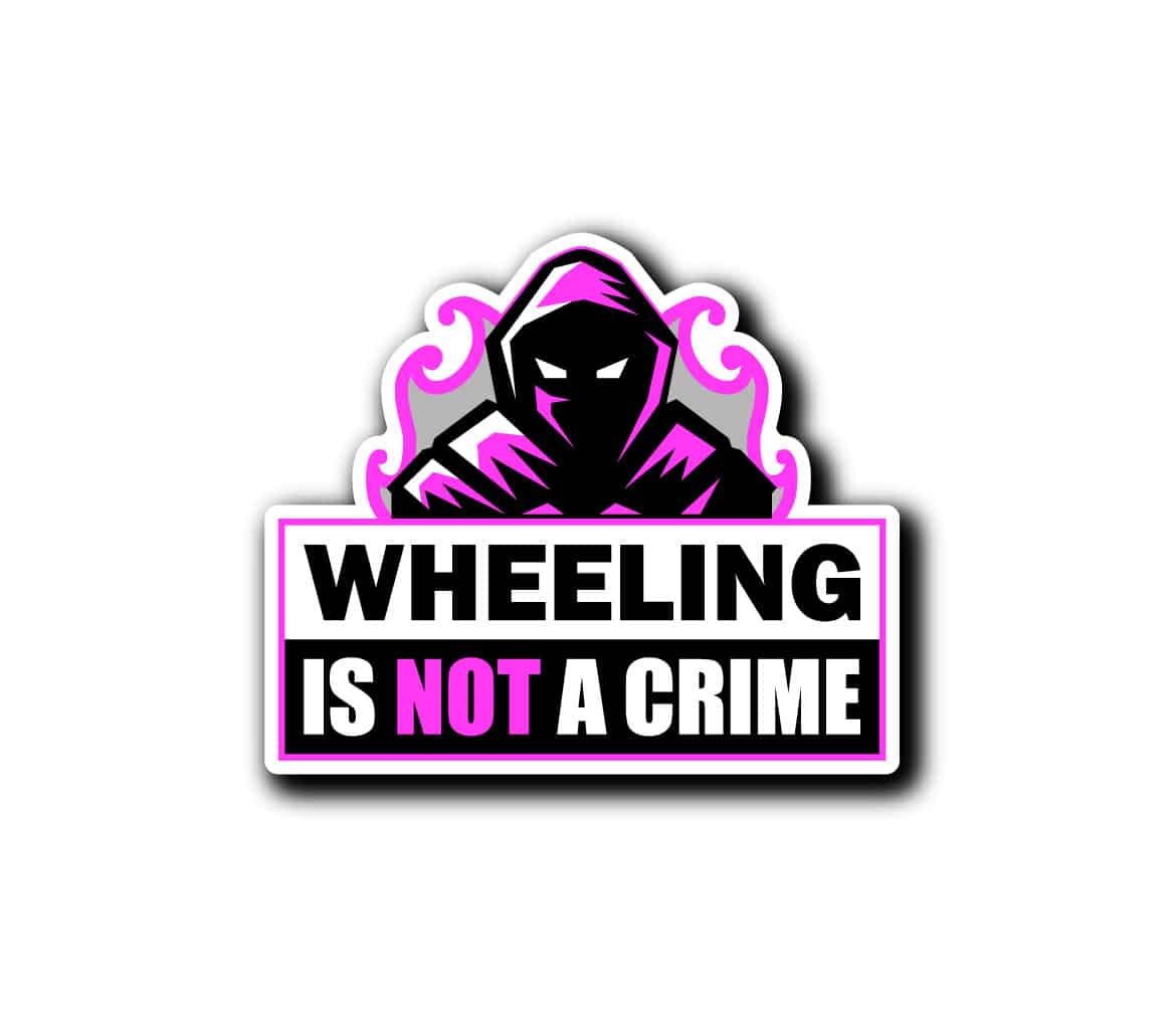 Sticker Wheeling is not a crime sticker wheeling