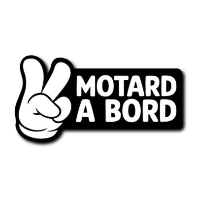 sticker motard a bord