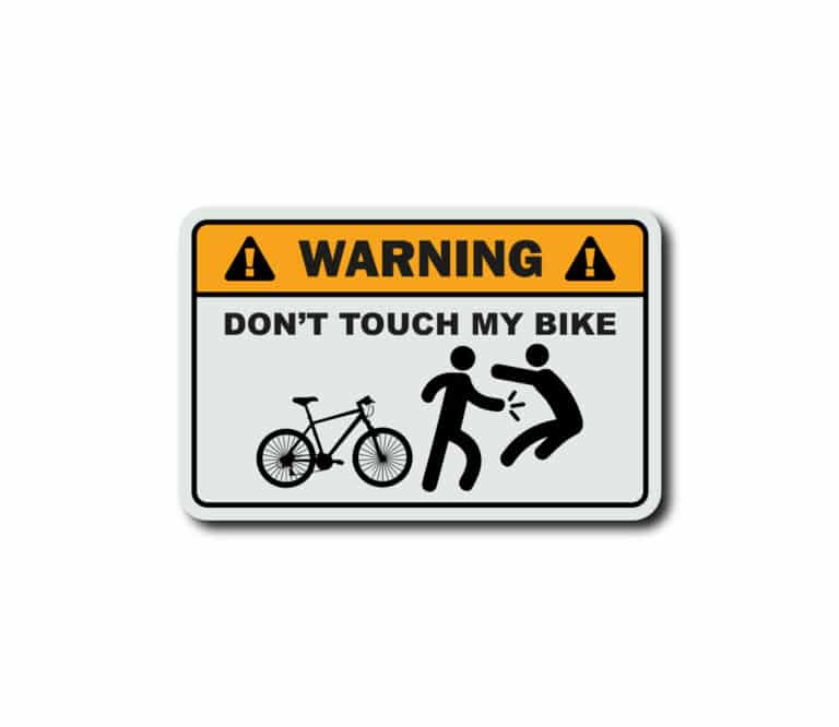 stickers dont touch my bike