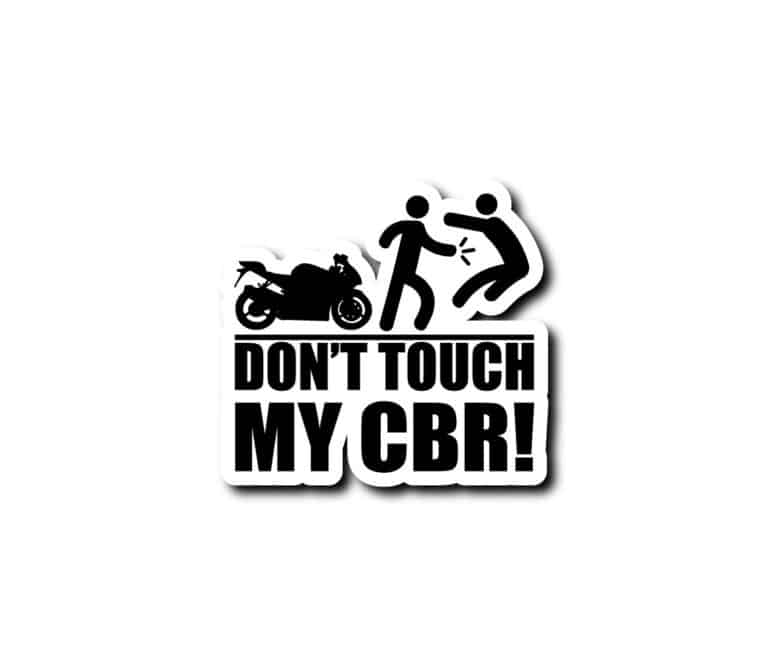 stickers dont touch my cbr
