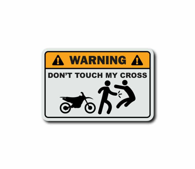 stickers dont touch my bike