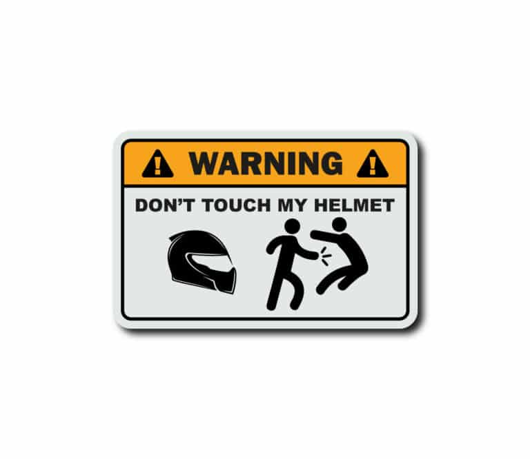 stickers dont touch my helmet