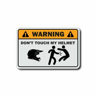stickers dont touch my helmet