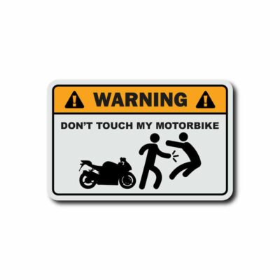 stickers dont touch my bike