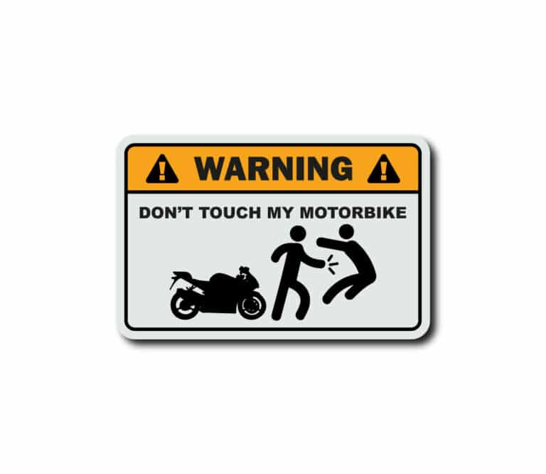 stickers dont touch my bike