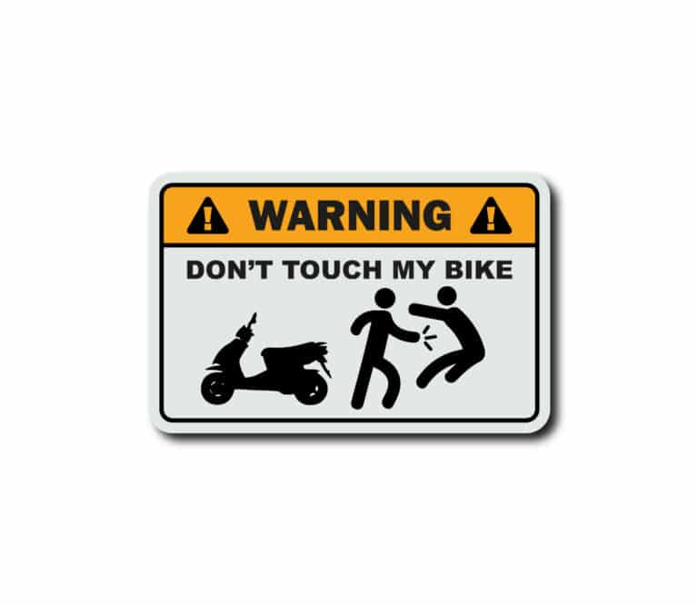 stickers dont touch my bike