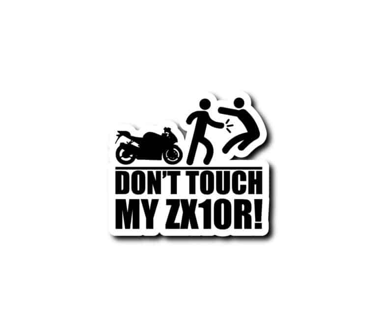 stickers dont touch my zx10r