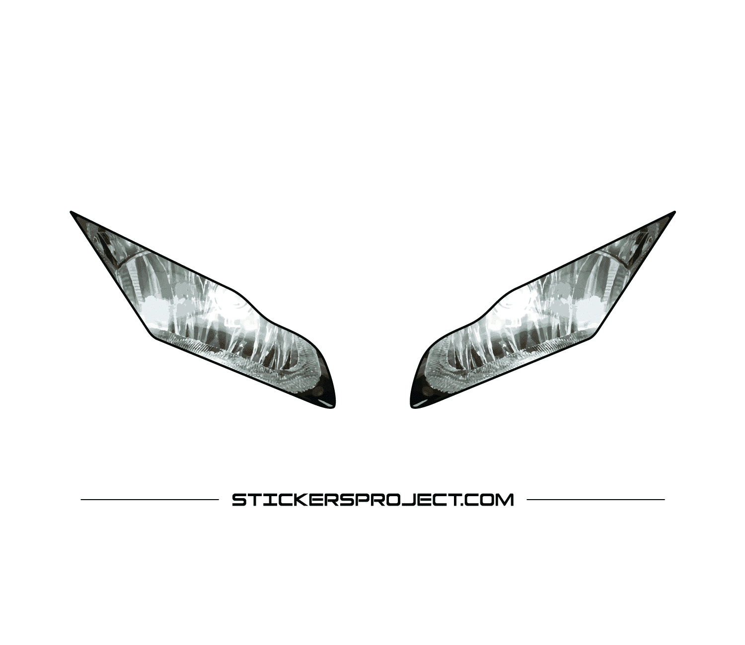 Stickers phare moto ZX10R 2011-20 stickers phare moto