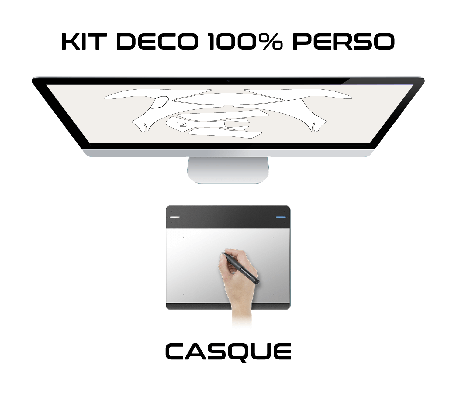 Helmet graphic kit Helmet graphic kit