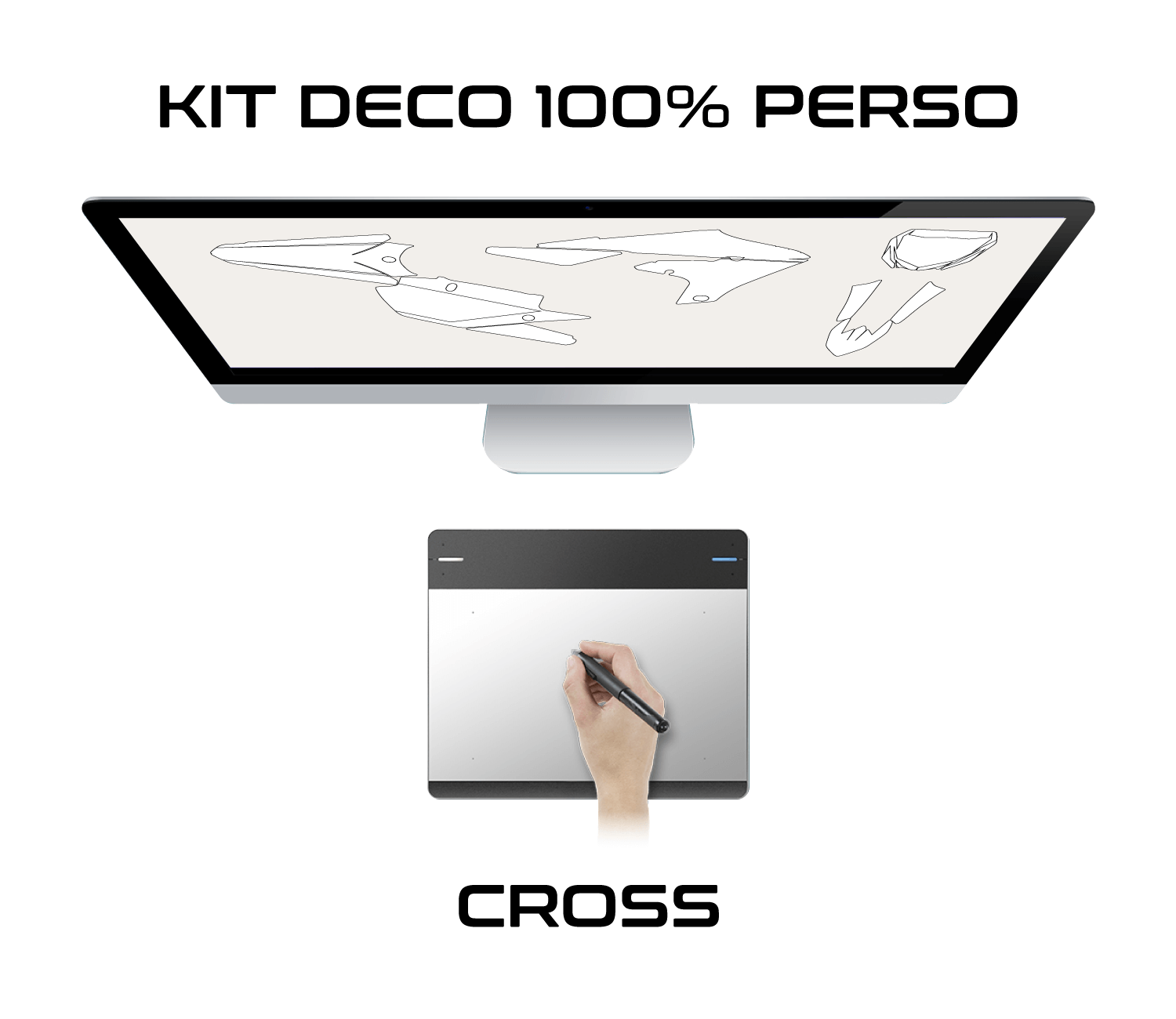 Kit déco 100% perso - cross & trail Kit déco 100% perso - cross & trail