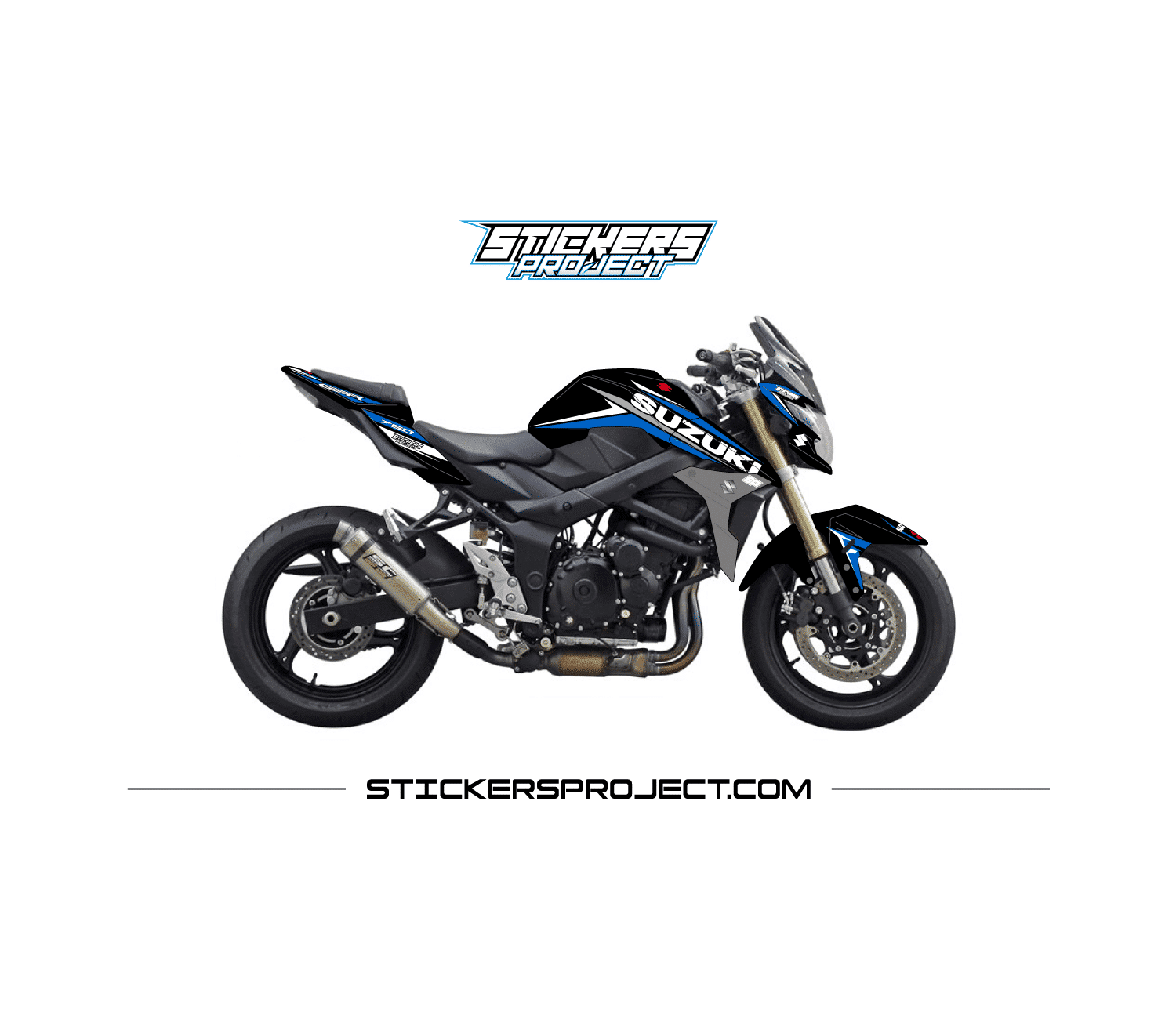 Kit Déco GSR 750 (2010-2017) – noir et bleu kit deco GSR