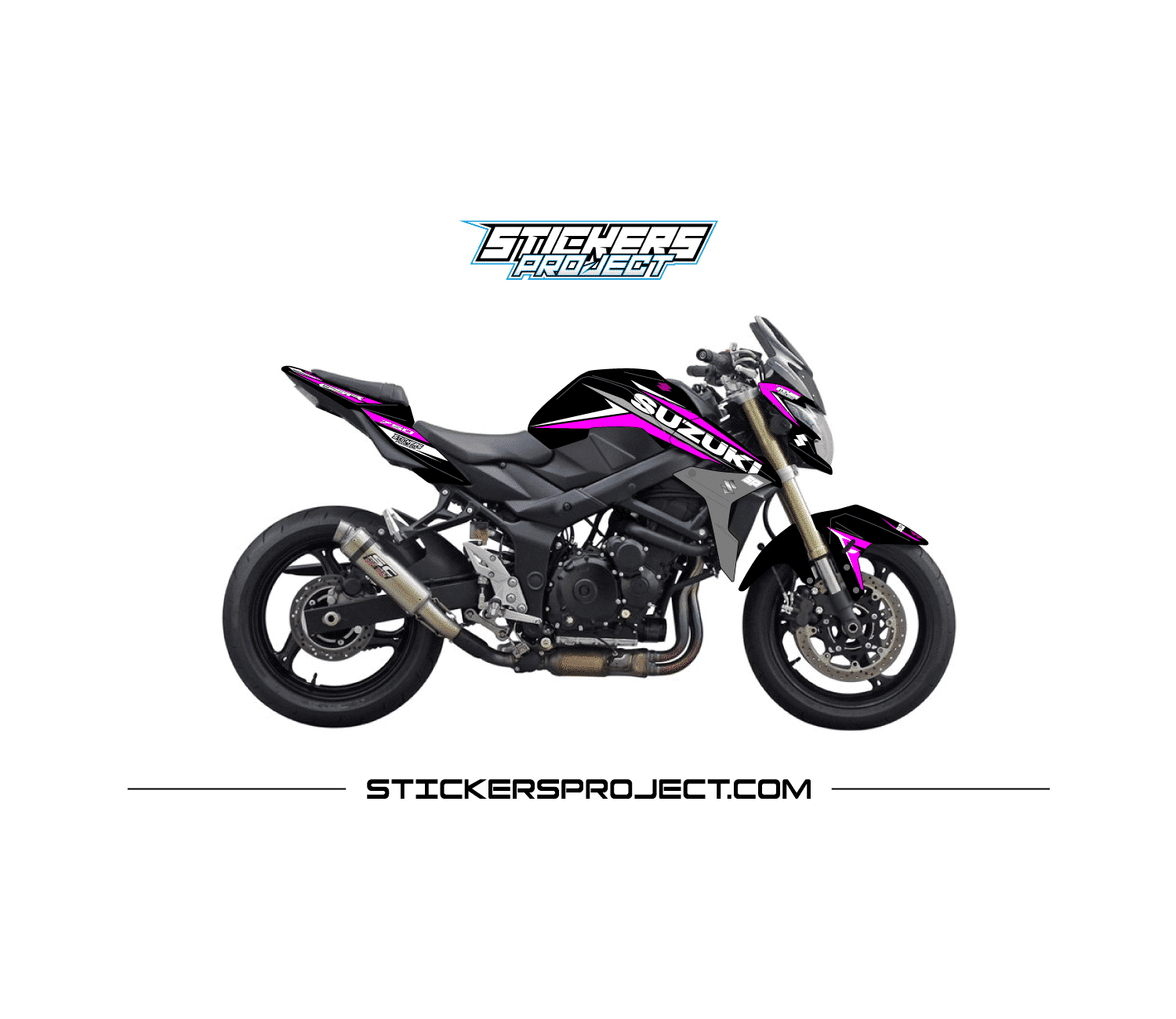 Kit Déco GSR 750 (2010-2017) – noir et rose kit deco GSR