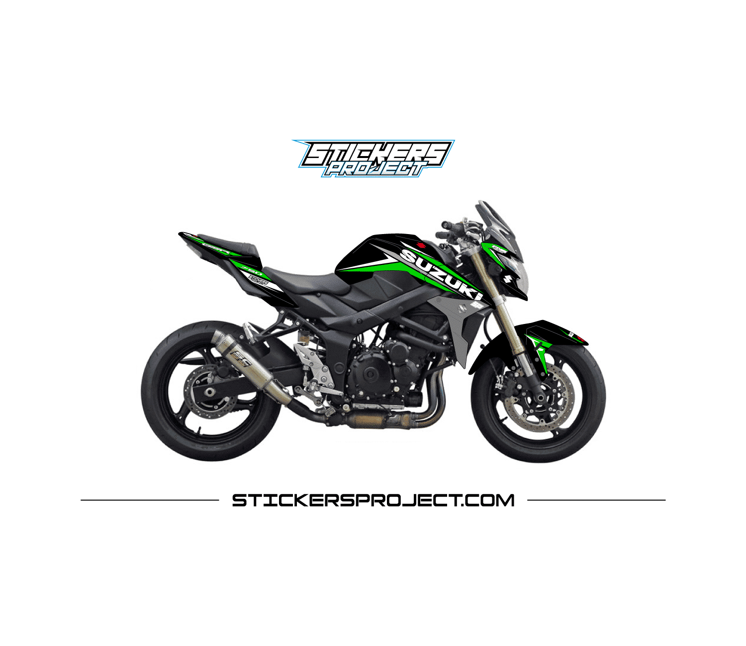 Kit Déco GSR 750 (2010-2017) – noir et vert kit deco GSR