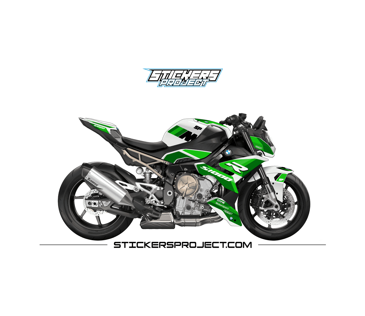 Kit déco S1000R (2020-2023) - Blanc & vert kit deco s1000r