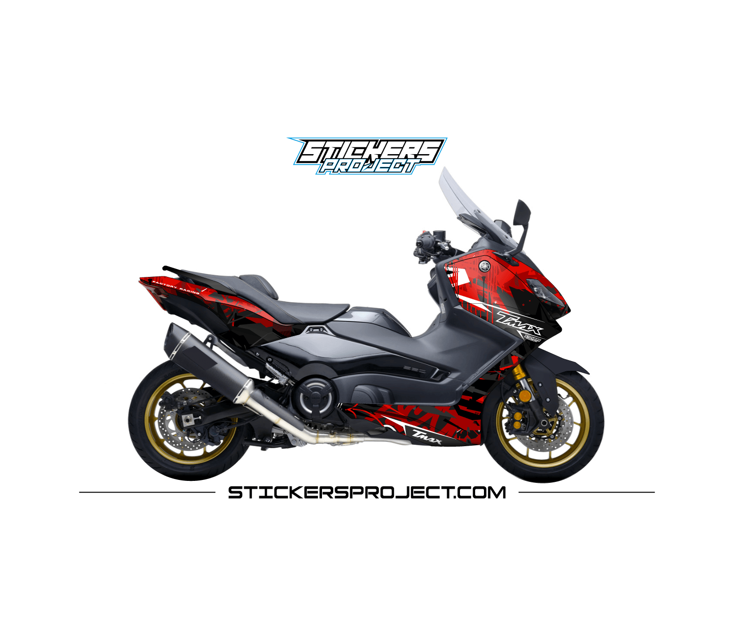 Kit déco T-MAX 560 2022 Rouge Kit déco T-MAX 560 2022 Rouge