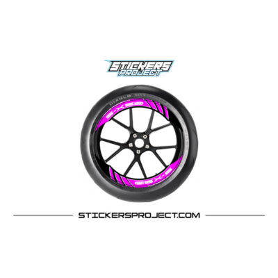 Kit graphic GSXS rim - Pink, Glossy