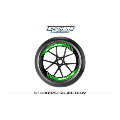 Kit graphic GSXS rim - Green, Glossy