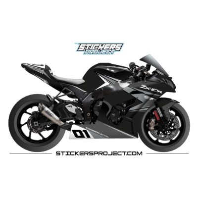 Kit déco ZX10R (2011-2015) - noir & gris