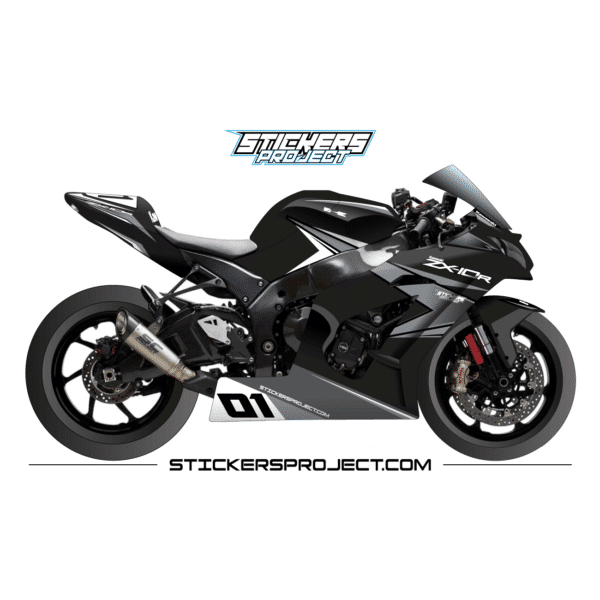 Kit déco ZX10R (2011-2015) - noir & gris