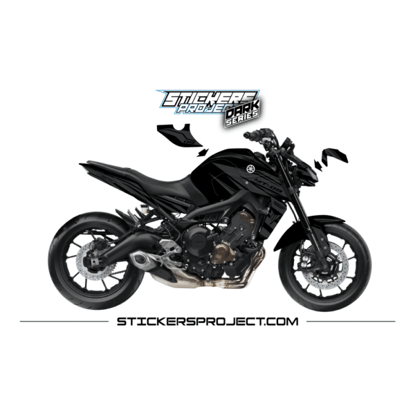 DARK series - Kit déco MT09 (2017-2020) - noir mat