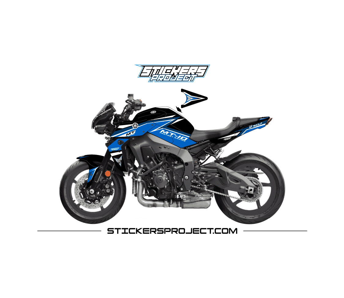 Kit déco MT10 (2022) - bleu kit déco MT10 2022