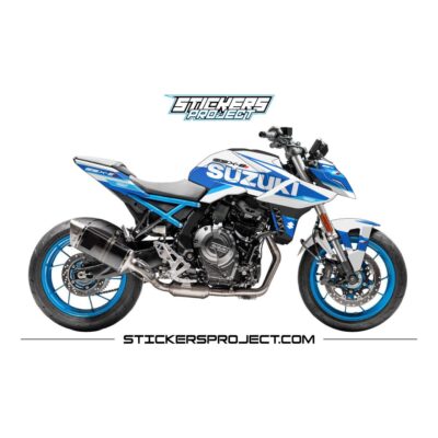 Kit déco GSX-8S (2023) - blanc et bleu