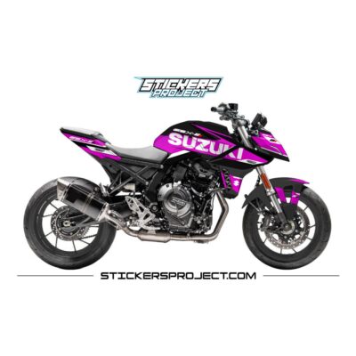 Kit déco GSX-8S (2023) - noir et rose