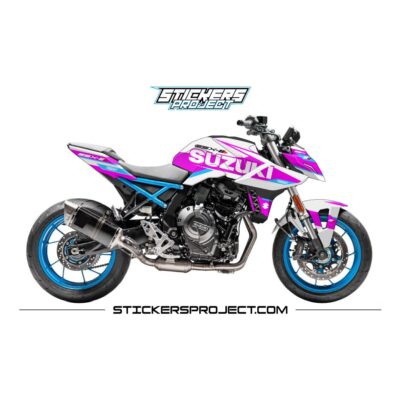 Kit déco GSX-8S (2023) - blanc et rose