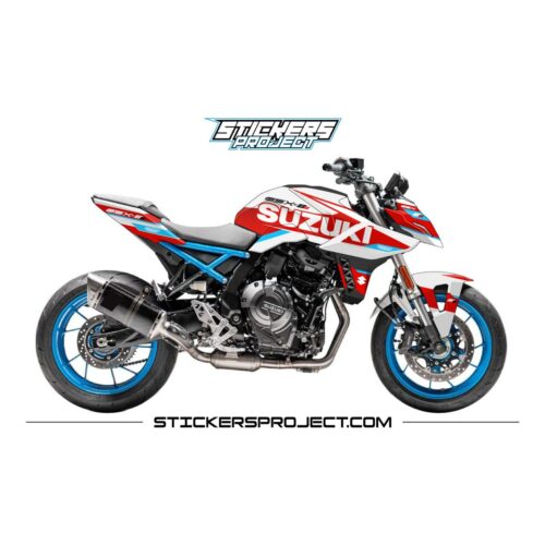 Kit déco GSX-8S (2023) - blanc et rouge