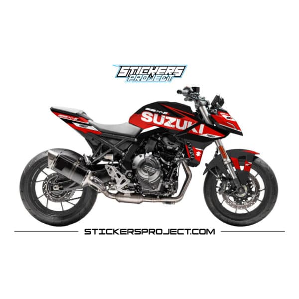 Kit déco GSX-8S (2023) - noir et rouge